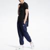 Reebok Retro Casual Comfortable Knitted Sports Pants Men Bottoms Navy-Blue GV5510