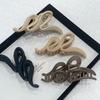 Large Shark Clip High-End Light Luxury Autumn And Winter Wave Grip Clip, Frosted Back Hair Clip Hair Accessory For Women