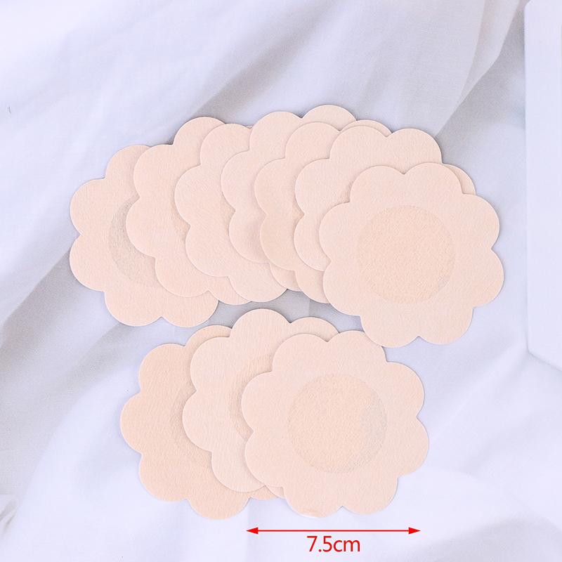 10Pcs Women'S Invisible Breast Lift Tape Overlays On Bra Nipple Stickers Cover