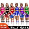 Sexy kostým roztleskávačky Dívčí oblečení na jevištní vystoupení Cosplay uniforma 18-24 Let starší ženy