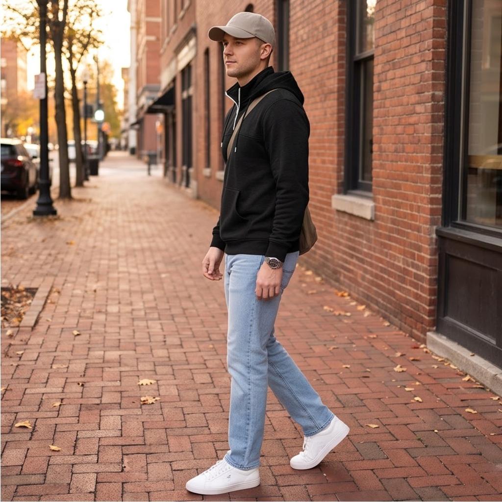 Men's Casual Loose Fit Hoodie, Pullover for Fall and Winter Daily Wear