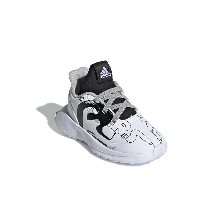 adidas Rapidarun Starwars El I Slip Resistant Slip Resistant Low Top Toddler Shoes White Black Infant And Toddler G27555