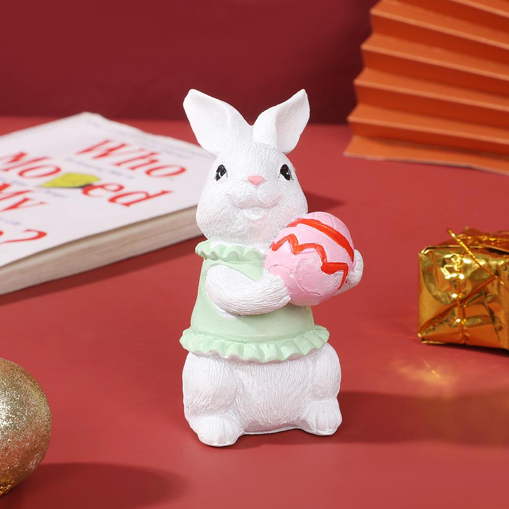 European Halloween Rabbit Resin Ornament for Garden, Courtyard, or Window Sill Décor