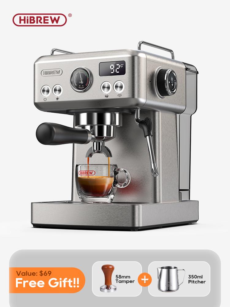 HiBREW H10A Semi Automatic Espresso Coffee Machine, 19Bar, Cold/Hot Coffee Maker