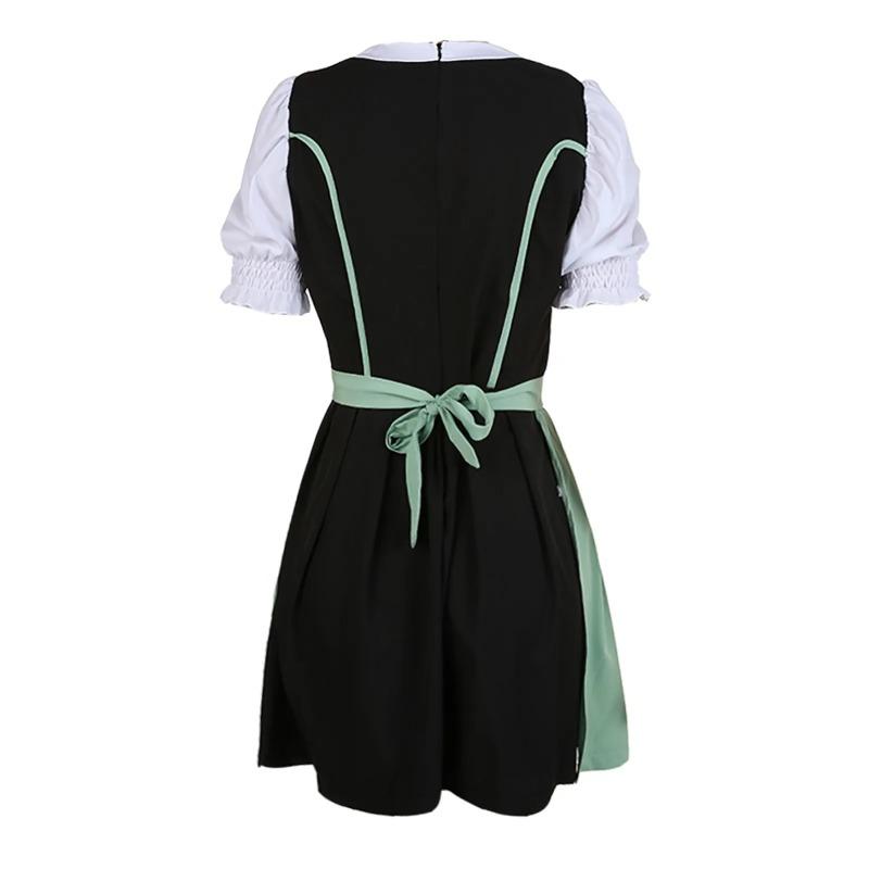 Women Dress Oktoberfest Dirndl Lace Up Festival Costume Cosplay Party Dresses