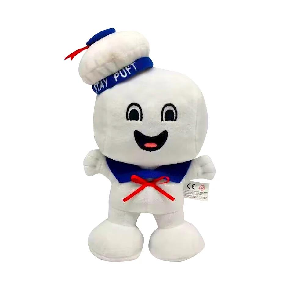 Green Ghostbusters Plush Toy Cute Ghost Soft Stuffed Plushie Cartoon Ghostbusters Peluches Ghost Dolls Marshmallow Man Toys Dol