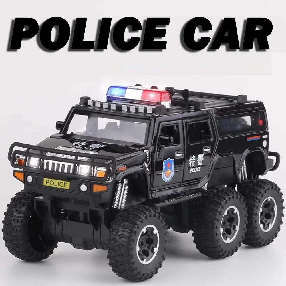 1:32 Sabertooth Polizeiauto Modell Spielzeug Legierung Druckguss Geländefahrzeuge Sound Licht Türen Geöffnet Stoßdämpfung Für Kinder Geschenke