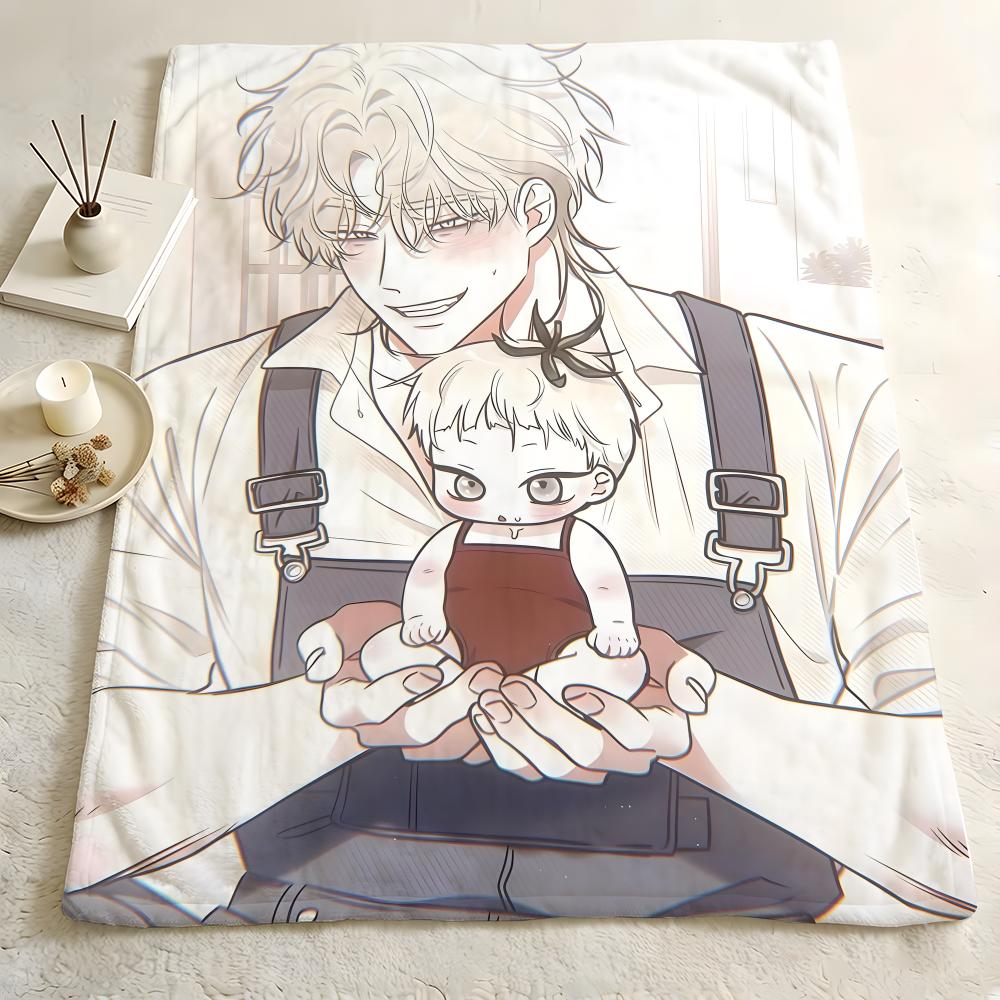 Manhwa L-Low T-Tide I-in T-Twilight Throw Flannel Blanket Skin Soft Suitable for Sofa Living Room Bed Travel and Gifts