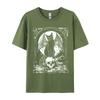 Unisex TShir Cat Skull Occult Summer Cool TShirt T Shirt For Unisex Hip Hop Cotton Leisure TShirt Wholesale