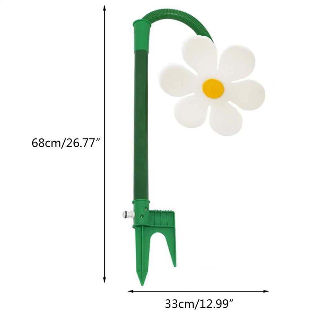 Blumenwasser-Sprüher Blumen-Sprüher mit Erdspieß 360 Grad drehendes Hofbewässerungssystem zum Bewässern Spielen Bauernhof