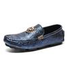Cross-border Large Size  Men's Driving Shoes Slip-On Loafers with Soft Sole, Handmade Fashion Casual Leather Shoes for Men