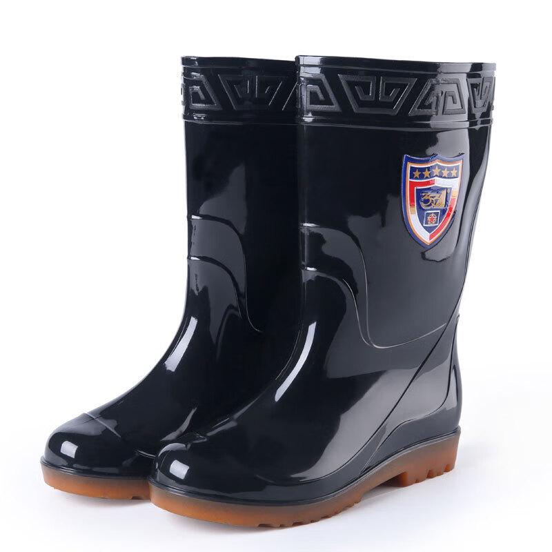 Heavy-Duty Mid-Calf Waterproof Non-Slip Work Rain Boots 39