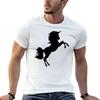 Black Unicorn T-Shirt T Shirts for Man Cotton Man T Shirts for Men Anime T Shirts Oversize T-sh