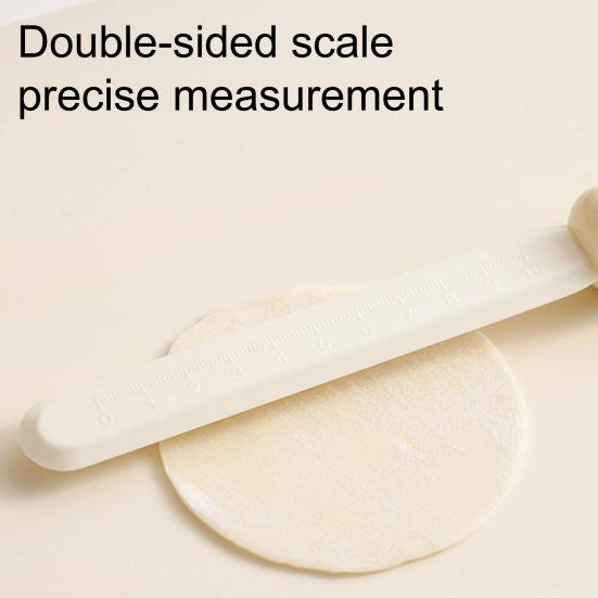 Rolling Pin with Dual Scale Markings And Built-in Pastry Cutter Non-Stick Surface Multifunctional Dough Roller for Cookies Pizza Pastries Baking Tool