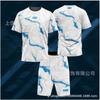 Mens Athletic Wrestling T-Shirt Shorts Set Sportswear Training Gym Casual Wear