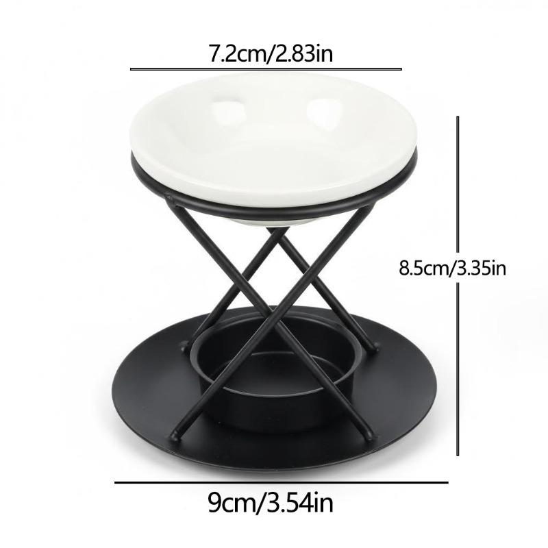 Creative Aromatherapy Stove Wrought Iron Essential Oil Stove Iron Frame Candlestick Retro Home Aromatherapy Lamp Ornament