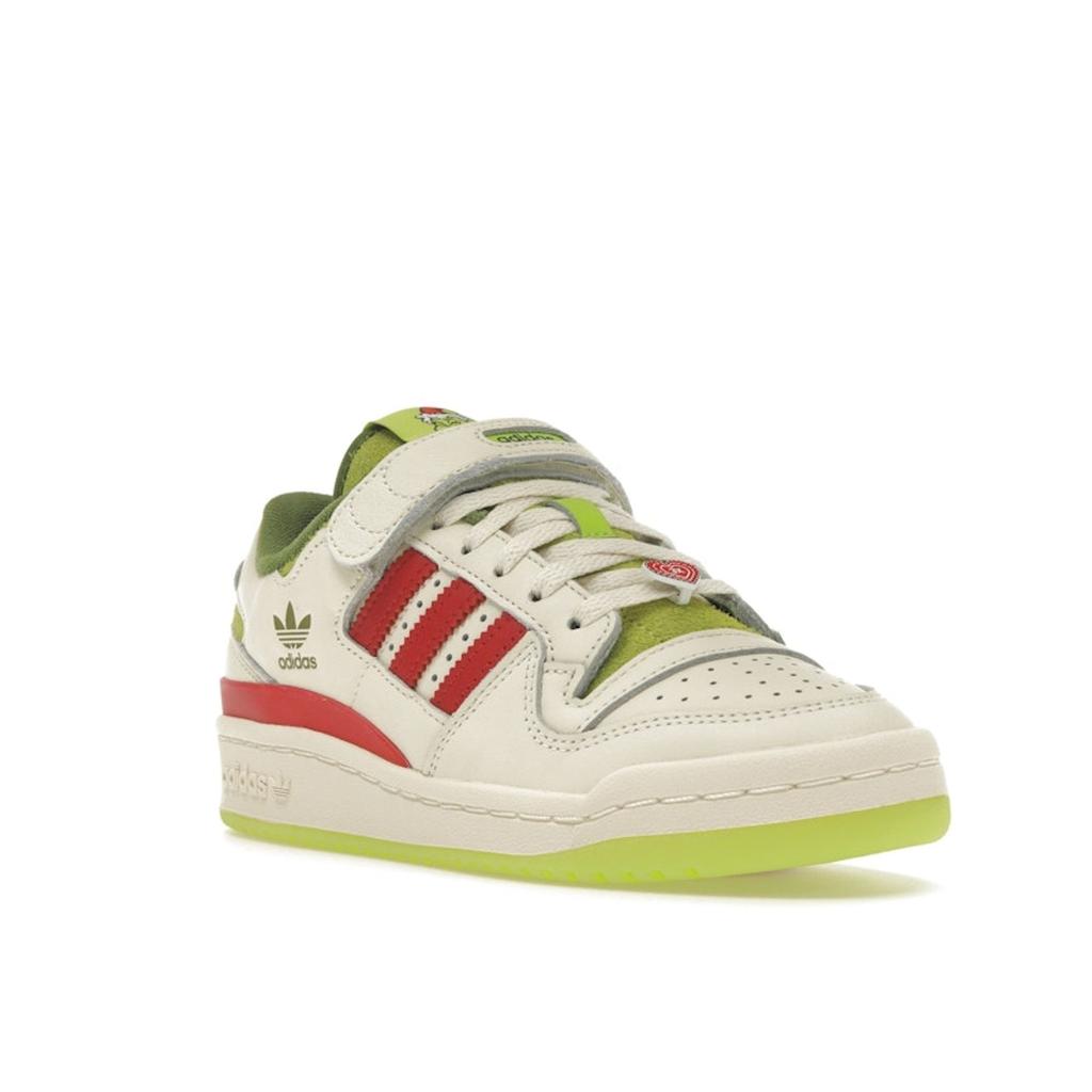 Adidas Dr. Seuss X Forum Low The Grinch - Cream White Men Sneakers Collegiate-Red Solar-Slime ID3512