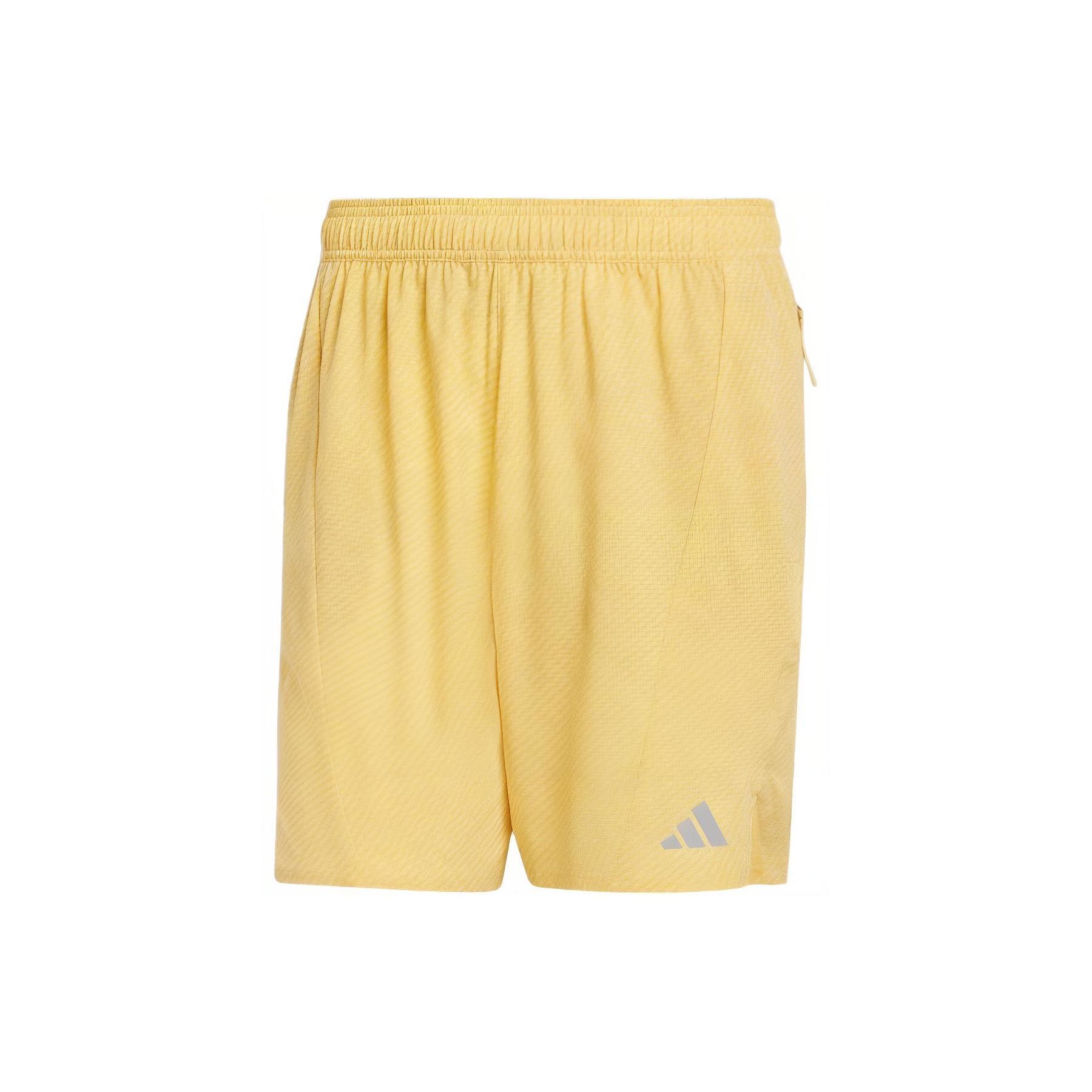 Adidas Logo Print Loose Casual Shorts Men shorts Yellow IS3703 XL