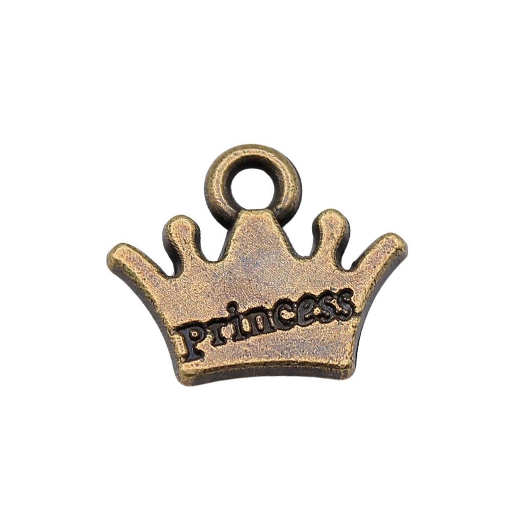 Charms Crown Pendants Minimalist Jewelry Components QC035