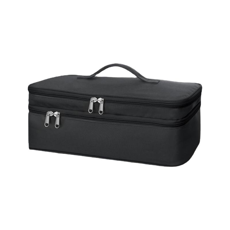 Portable Compact Blow Dryer Carrying Case With Double Layer Compartments Thickened EVA Protections Easy To Carry