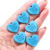 10 etichette acriliche con ciondolo a forma di cuore d'amore per la realizzazione di gioielli, orecchini fai da te