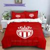 AS Monaco Pattern Bedding Set Quilt Cover Pillowcase Home Decor Gift (1 * duvet cover + 2 * pillowcase, without core)