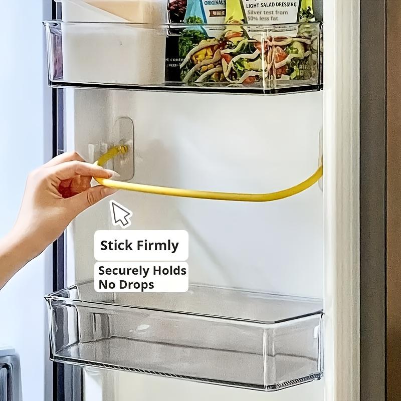 3 ks Stabilizační tyče pro lednici v karavanu - Pevné - Podpora dvířek s lepicími proužky, Organizér do lednice pro karavan/obytný vůz/kemping