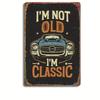 Vintage Classic Car Tin Sign Wall Art Metal Poster Gift for Men