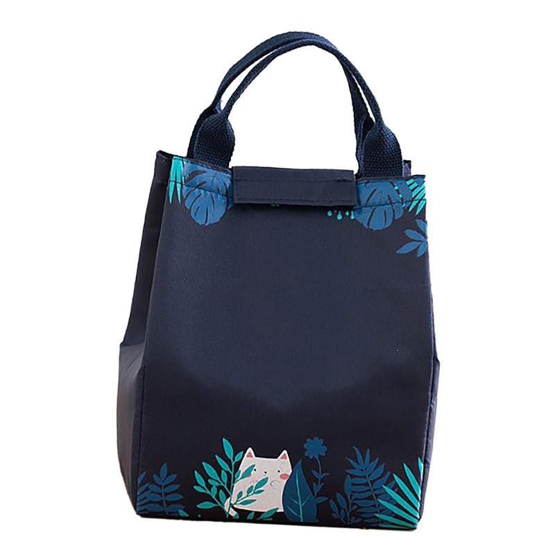 Insulated Lunch Bag Thickened Oxford Cloth Inner Aluminum Film Large Capacity Thermal Lunch Cooler