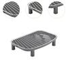 Cat Litter Ramp Plastic Kitten Litter Box Footboard Anti-carrying Cat Litter Pad for Cat Kitten Pet Cleaning Supplies