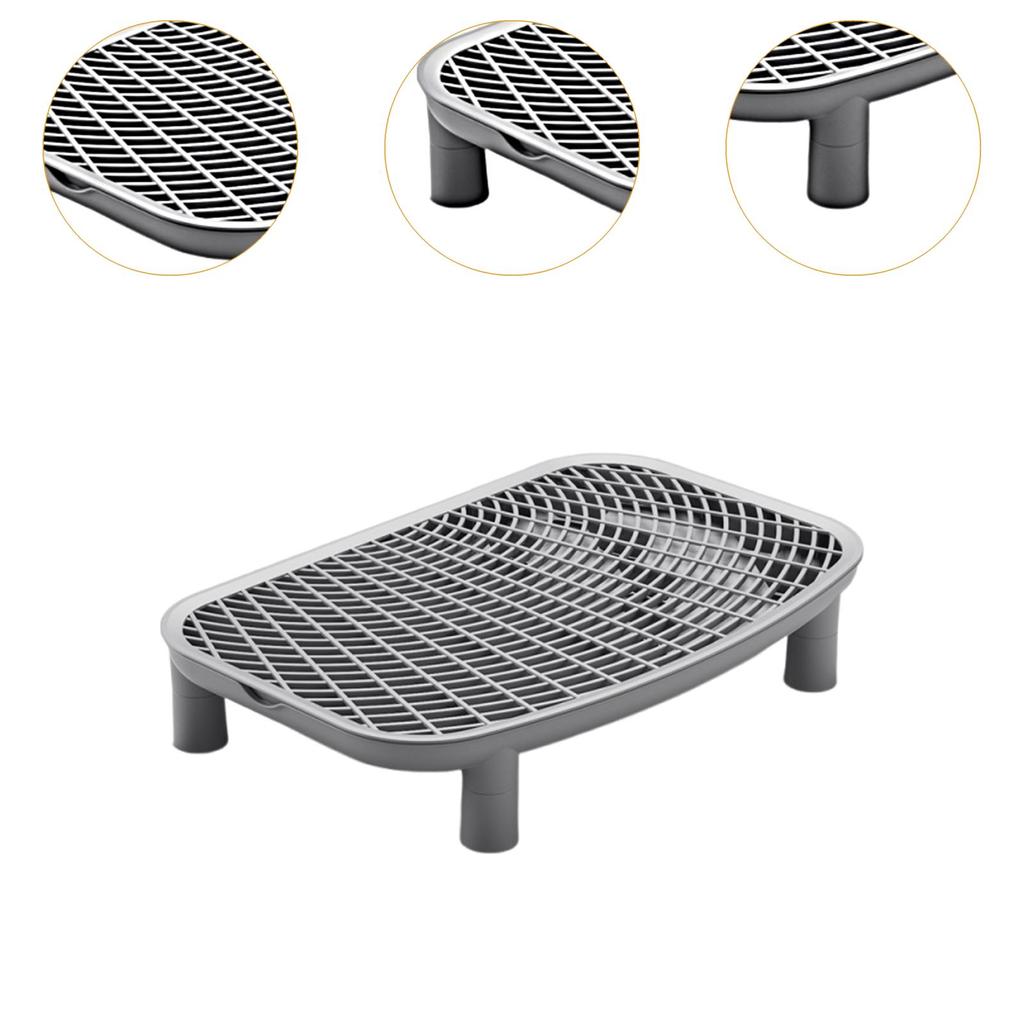 Cat Litter Ramp Plastic Kitten Litter Box Footboard Anti-carrying Cat Litter Pad for Cat Kitten Pet Cleaning Supplies