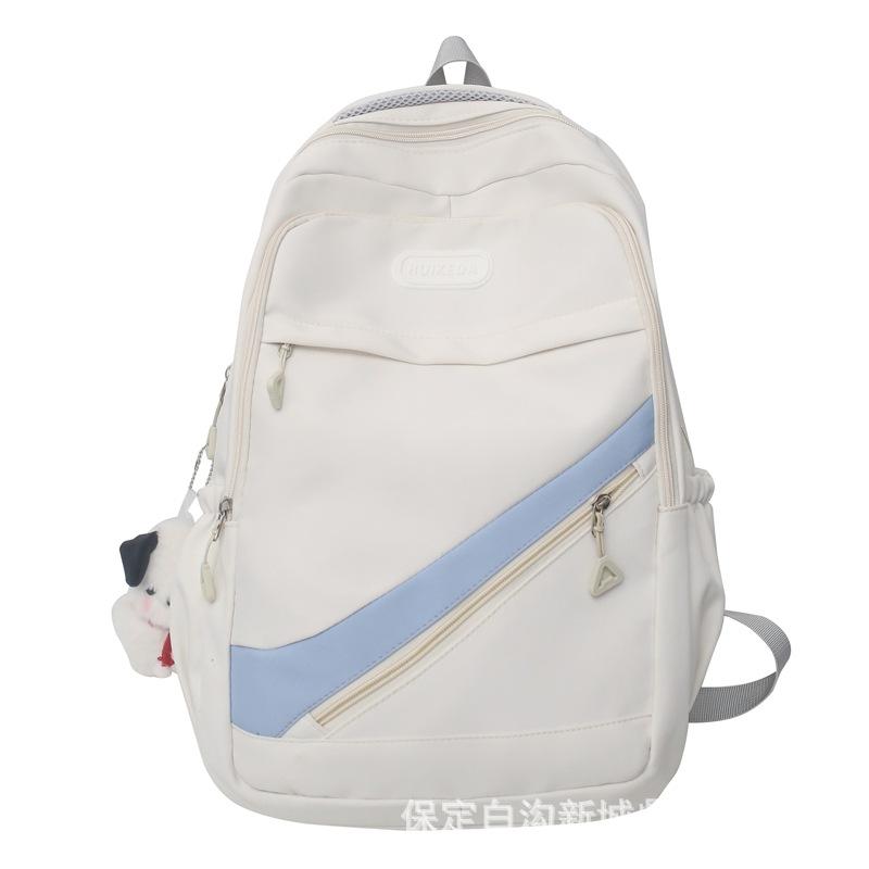 School bag male college student high school student junior high school student fashion new ins trendy cool girl student large capacity backpack