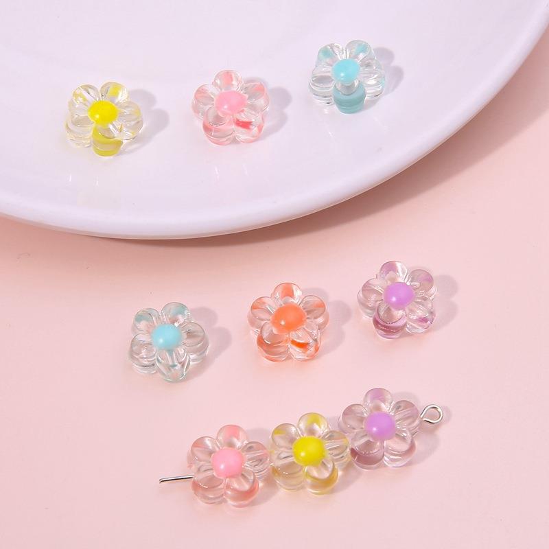 Acryl Pentagramm Blumenperlen für handgefertigten DIY Schmuck - Halsketten- & Ohrringzubehör