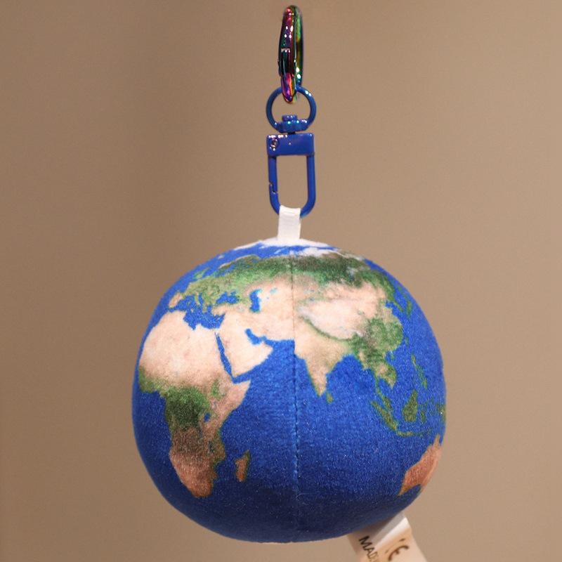 Cartoon Sun Planet Pendant Plush Toy Doll Earth Moon Doll Girl Bag Keychain Ragdoll