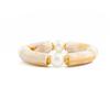 Elegant Resin Bead Elastic Bracelet Marbled Effect Design Comfortable Fit Women Accessory Stretchable Bracelet for Daily
