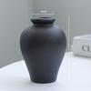 5Pcs Black Ceramic Vase Set Modern Minimalist Matte Flower Vases for Home Deco Living Room Table Centerpiece Wedding Party Decor
