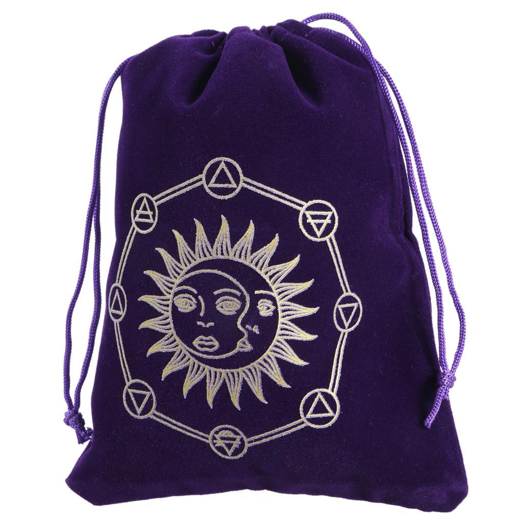 Velvets Tarot Storage Bag Board Game Cards Drawstrings Bag Oracles Cards Rune Bag Travel Gift Bag Jewelry Pouches