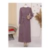 Asymmetrical Crepe Dress With Aller Front And Skirt