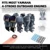 TonGass (20-Pack, Black) Exact Replacement for Yamaha 90430-08020-00 & 90430-08003-00, Lower Gear Case Oil Drain Gaskets, Japanese Hard Fiberboard