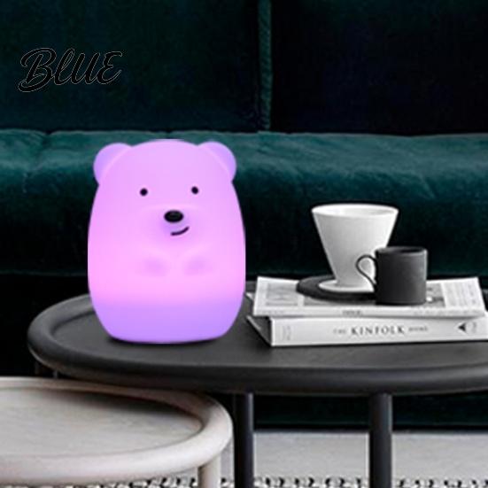Night Light Rechargeable Touch Control Dimmable Rabbit/Bear Table Lamp Shape LED Desk for Bedroom