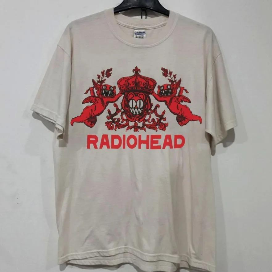 2026 Summer Unisex Hot Selling Vintage Radiohead TShirt The Bend Album Band Copy Pattern Unisex Print Rock Hip Hop Artist Street Life Top