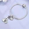 Charms Copper Women Pink Butterfly-Shaped Pendants Fit Charms Plata Original Bracelet Beads Women Jewellery Making Diy