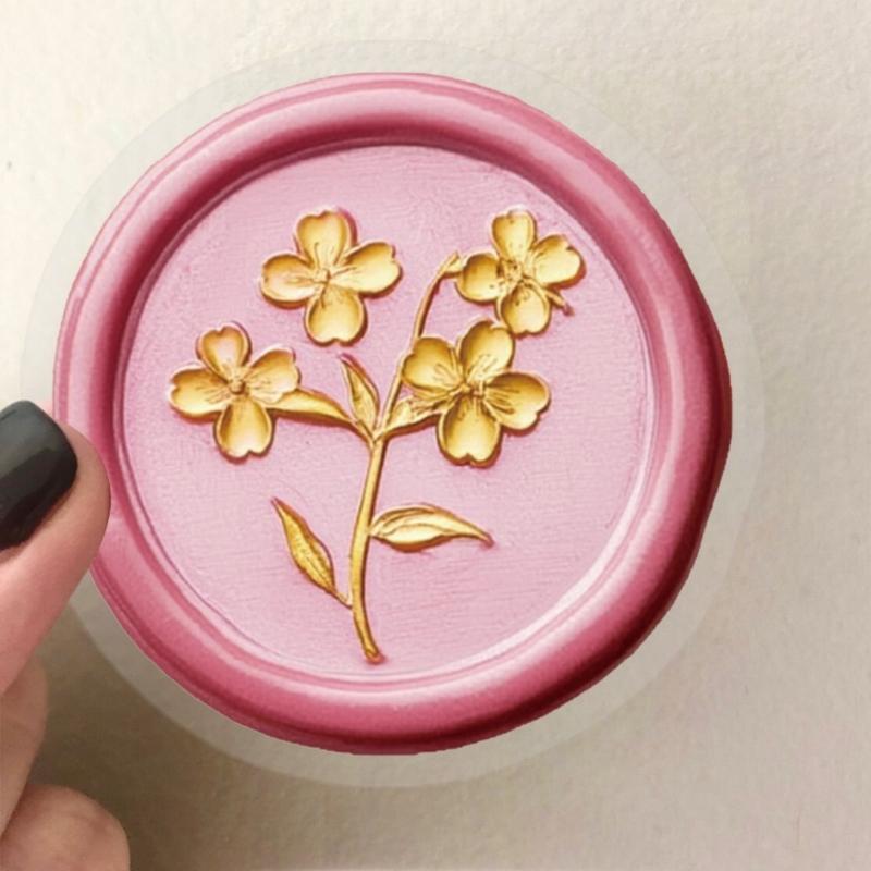 50pcs Reusable Waxes Seal Stickers for Tablets Decoration Colorful Pet Film Scratch Resistant Design