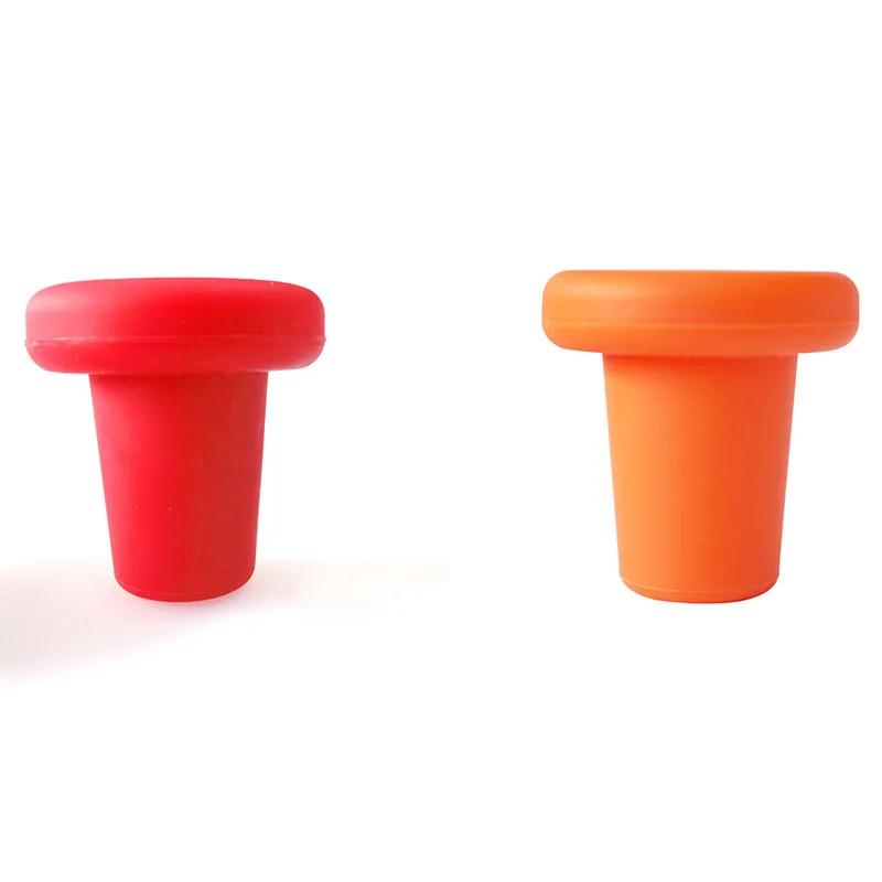 1/2/3/4pcs Silicone wine stopper cup cap bottle cap wine stopper seal leakproof wine bottle preservation cap home bar tools