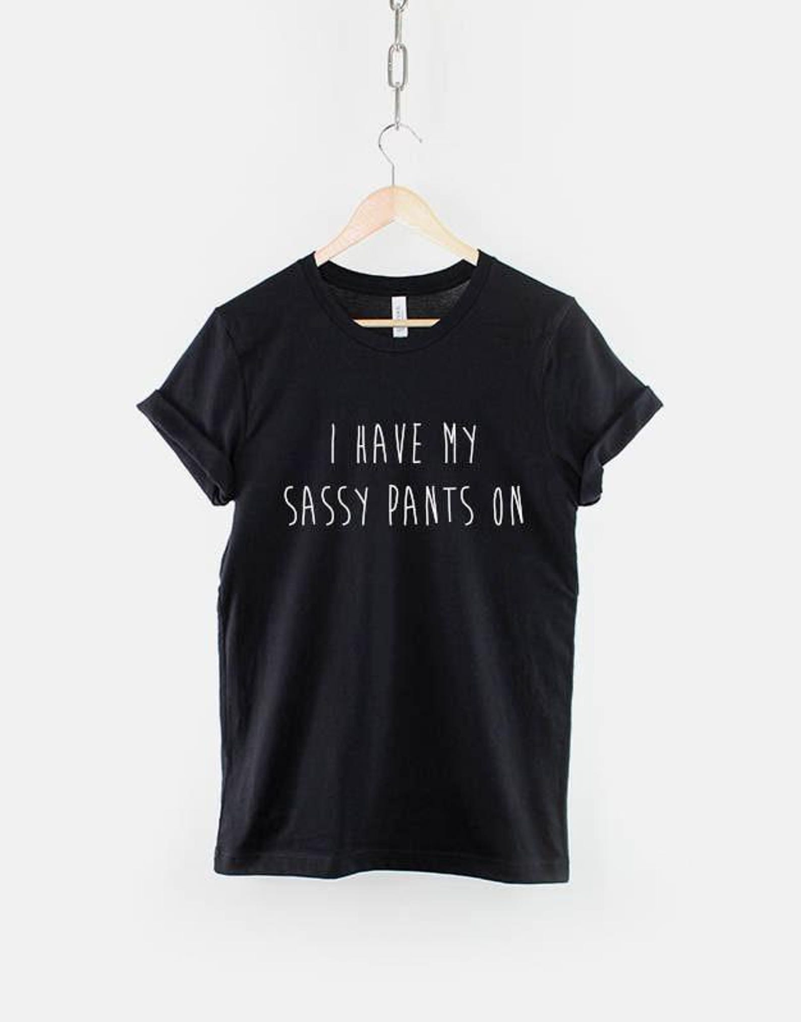 Sassy Pants T-Shirt – Spoiled Princess Sarcastic Slogan Tee, Soft Cotton Unisex Fit S
