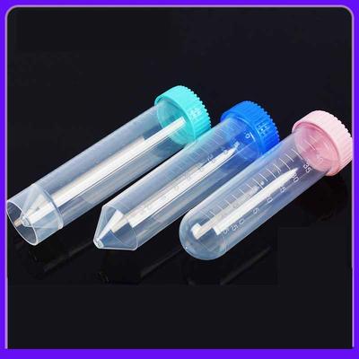 10/20/50pcs 50ml Plastic Centrifuge Tubes - Round/Conical/Flat Bottom Lab-Grade Chemistry Research Teaching Tool