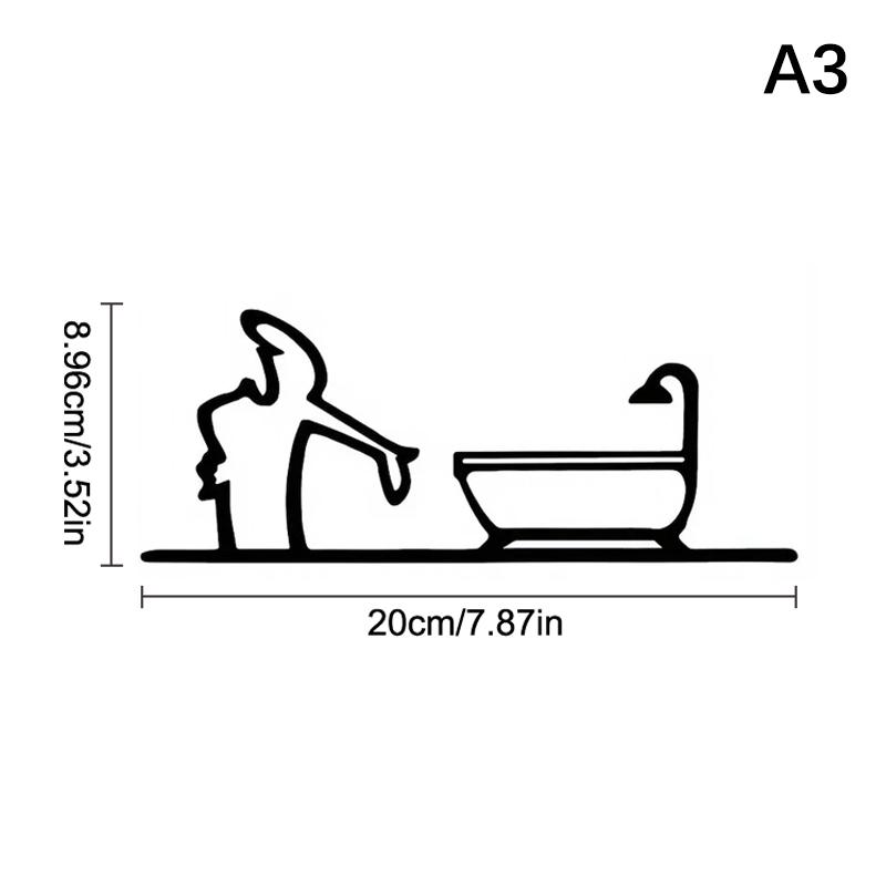 La Linea Minimalistická Kresba Samolepka na Auto Nárazník a Okno Dveře Samolepka na Zeď s Designem Kreslené Postavičky Domácí Dekorace Auta