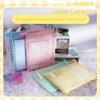 Large Opening Portable Mesh File Folder Small Handle 4 Layers Document Folder Bag Breathable Zipper Paper Document Handbag