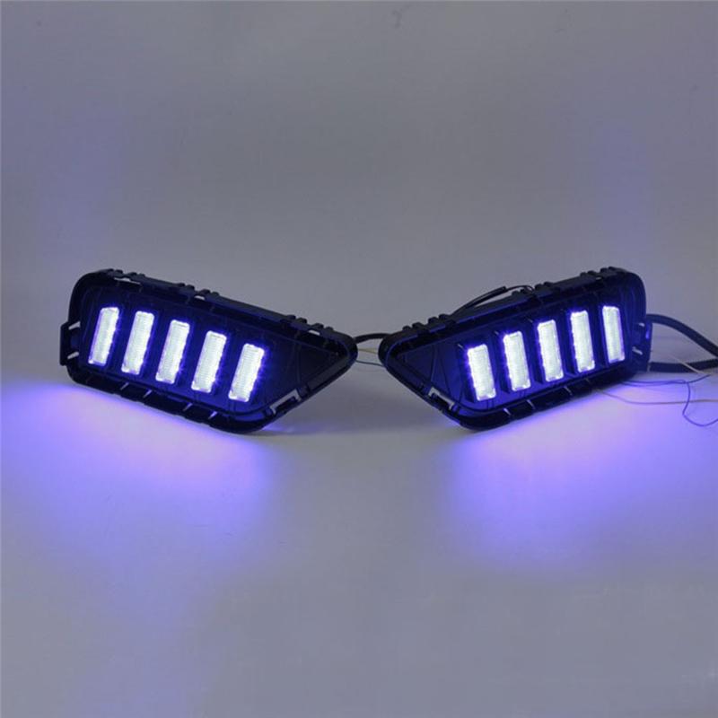 Car Front Bumper LED DRL Daytime Running Lights Turn Signal Lamps For Nissan Infiniti QX60 -2025-A87Q