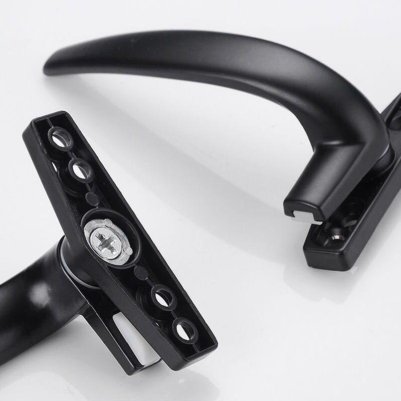 Thickenin Aluminum Alloy Window Handle Push Out Swing Door And Window Single Point Handle Window Lock Seven Character Handl